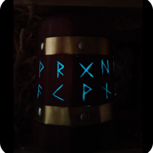 Caneca em Muriacatiara 400ml COM CAIXA (+ Runas )