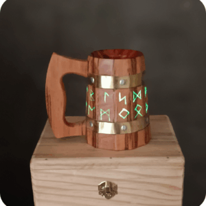 Caneca em Muriacatiara 400ml (Com Runas )